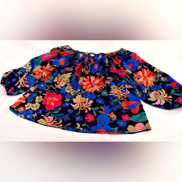Ee:some Vibrant Floral Blouse Large - Picture 1 of 4
